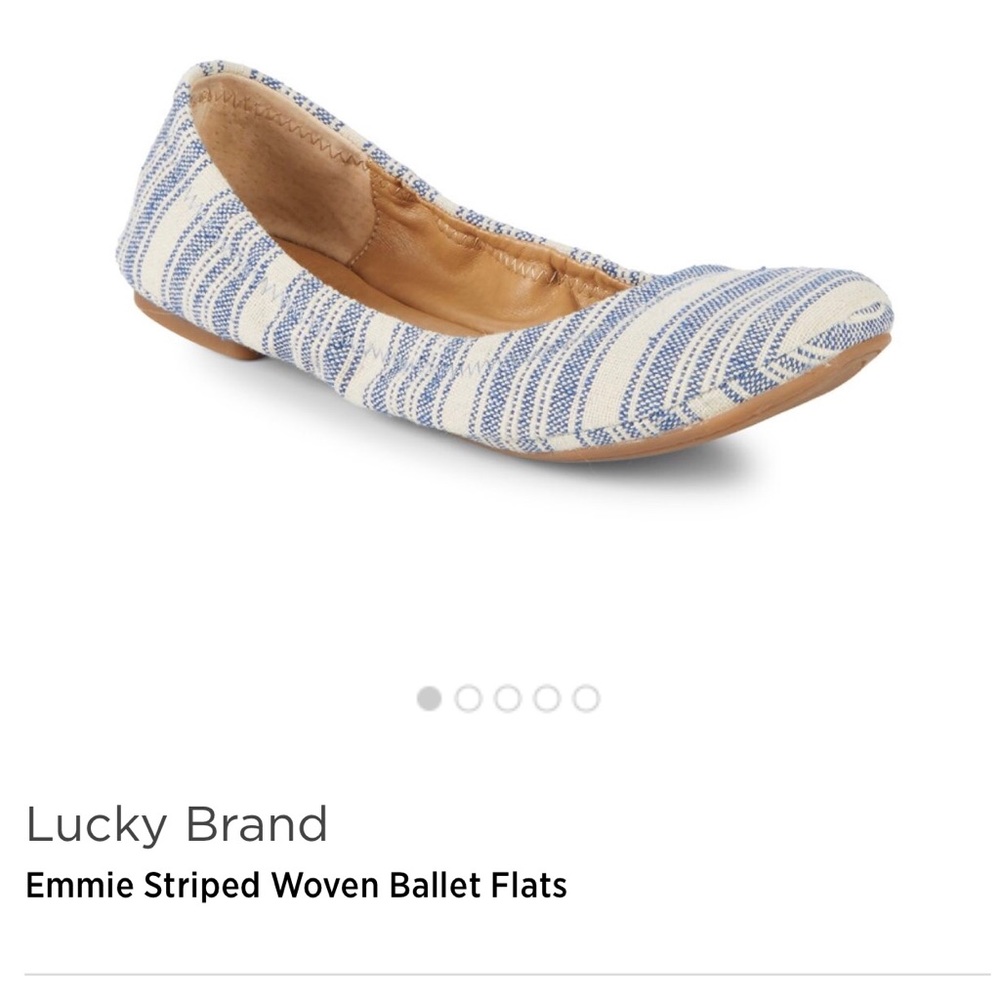Lucky blue striped flats